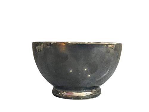 Caffeine Ceramic Handmade Black Metallic Nut Serving Bowl (Set of 2) - Caffeine Premium Stoneware