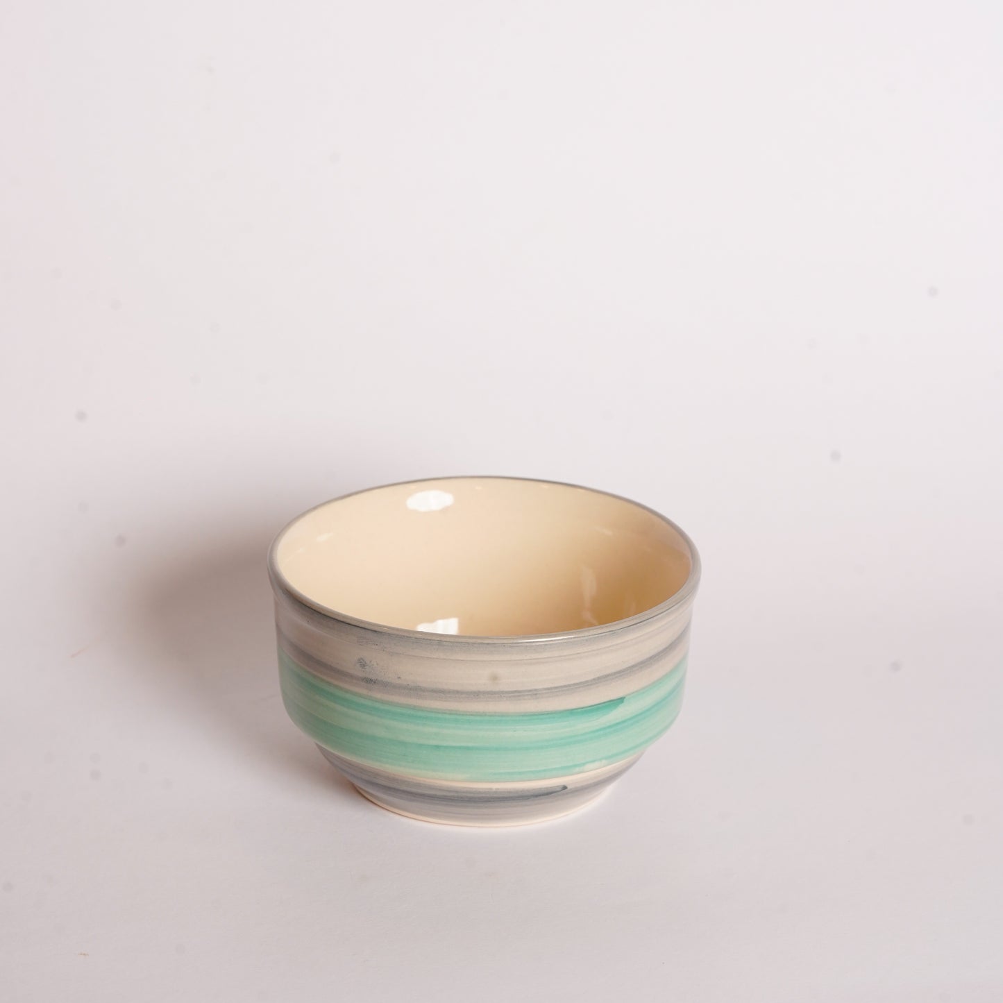 Caffeine Ceramic Handmade Sea Green Studio katori Bowl (Set of 6) - Caffeine Premium Stoneware