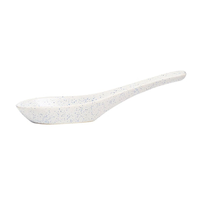 Caffeine Ceramic Handmade White Bamboo Soup Bowl with Spoon Set  6 - Caffeine Premium Stoneware