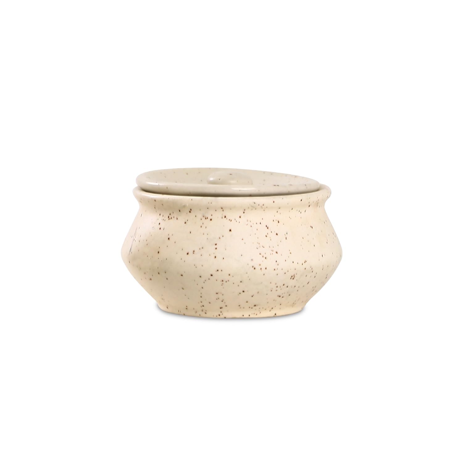 Caffeine Ceramic Stoneware Handmade Cream Matte Dip and Sauce (Set of 2) 120 ML - Caffeine Premium Stoneware