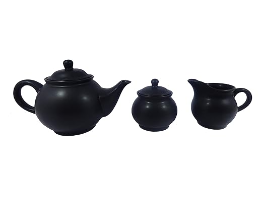 Caffeine Ceramic Handmade  Bold Black Tea Set (15 Pcs) - Caffeine Premium Stoneware