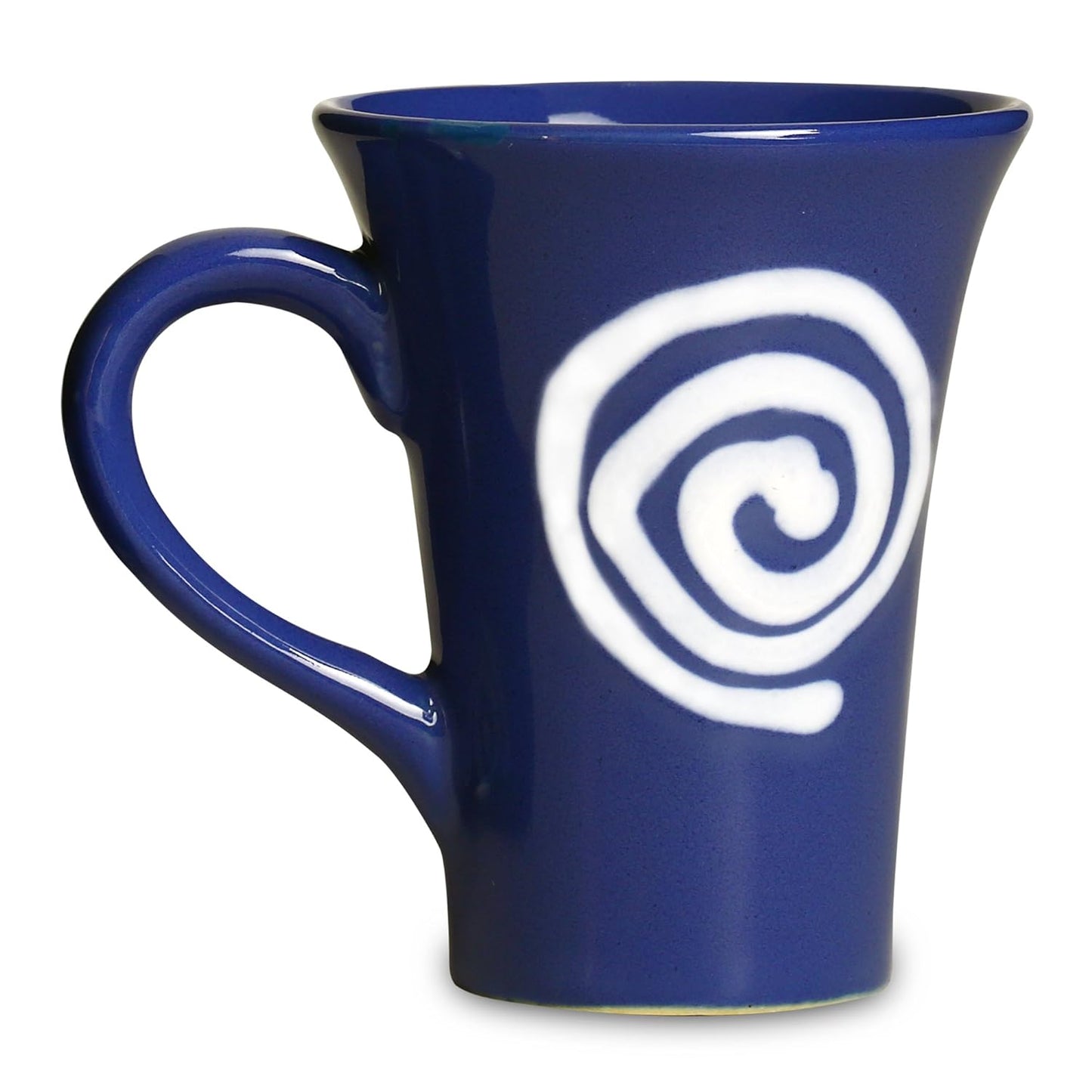 Caffeine Ceramic Handmade Blue & White Doodle Tea Cups Set of 2 - Caffeine Premium Stoneware