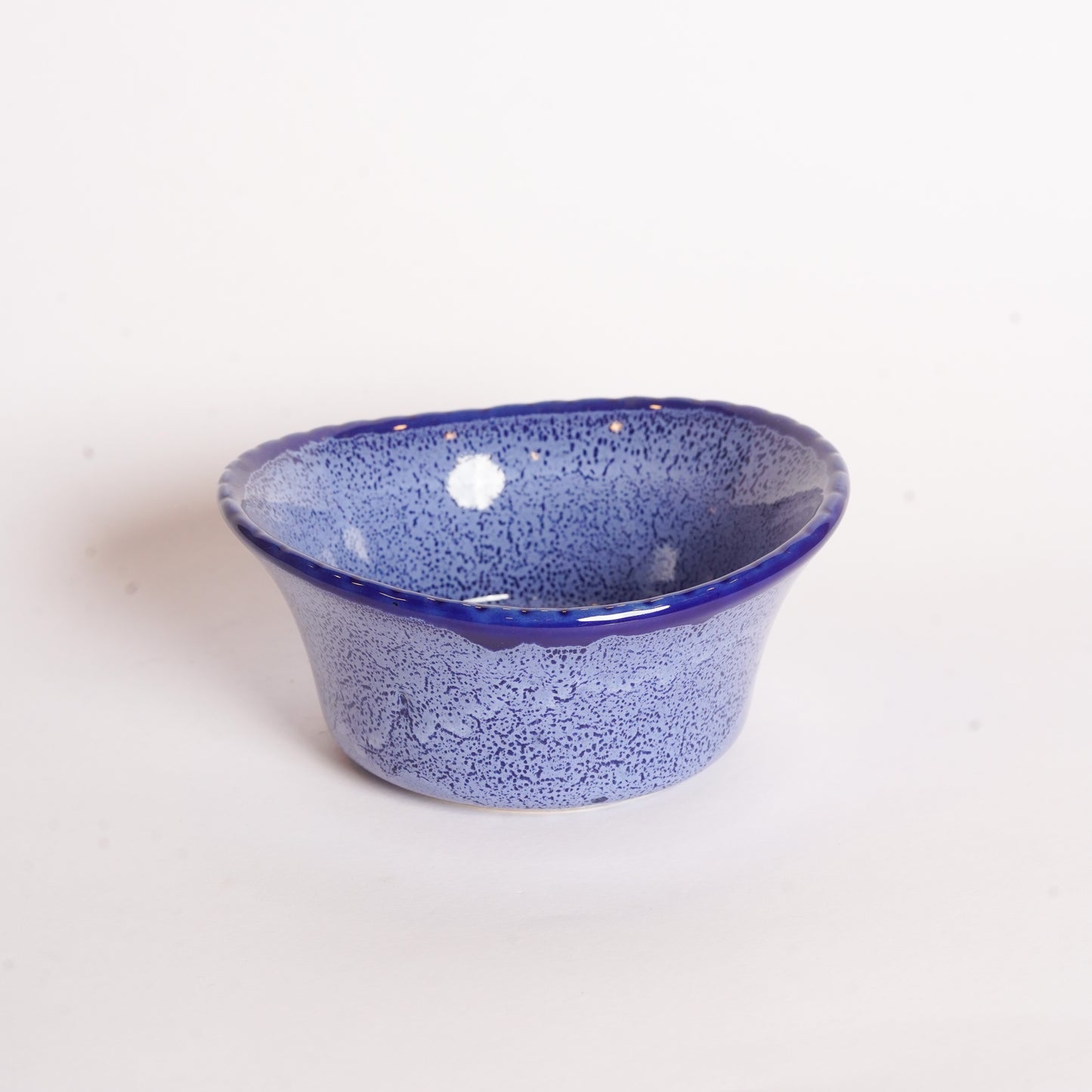 Caffeine Ceramic Handmade Blue Crackle Art Katori Set (Set of 2) - Caffeine Premium Stoneware