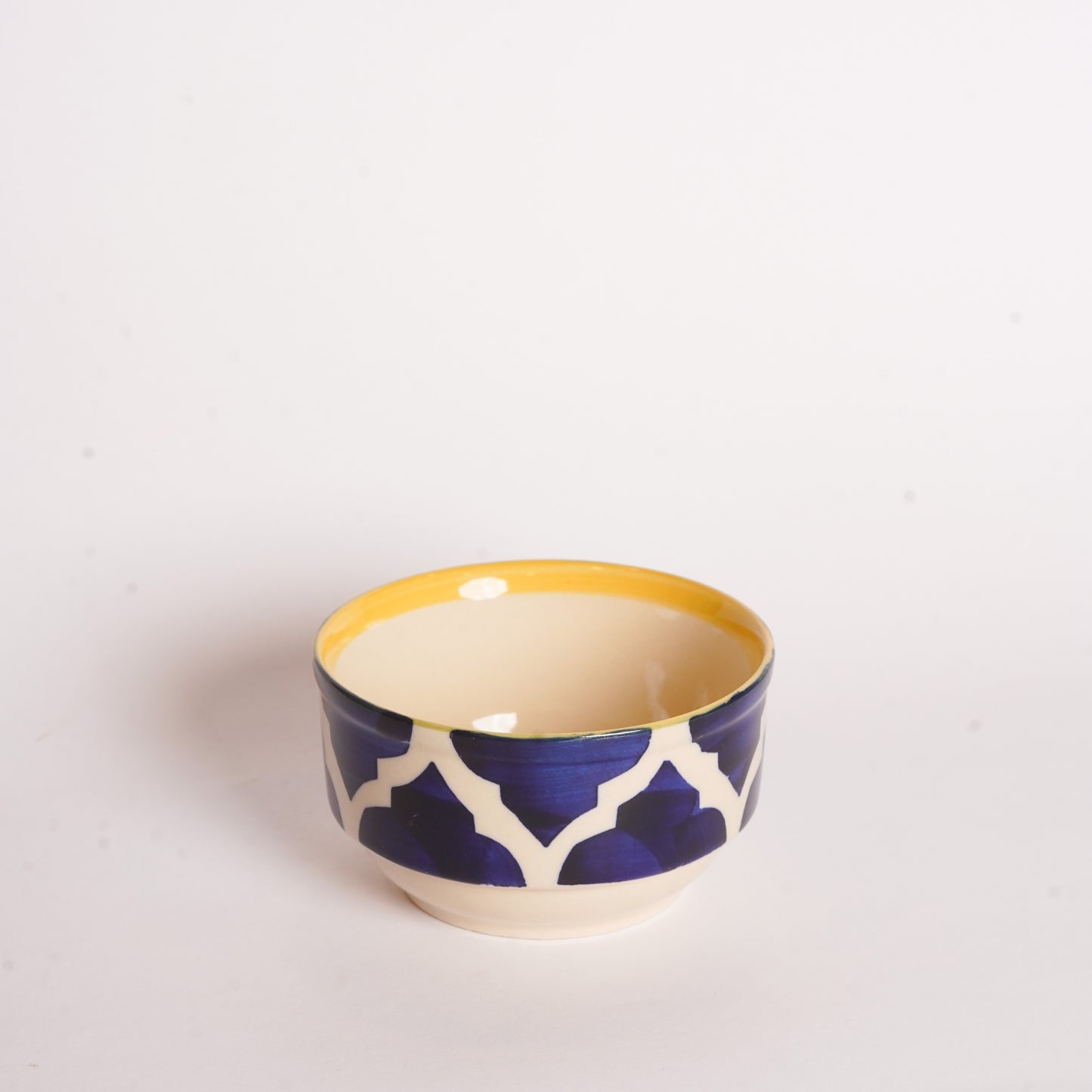 Caffeine Ceramic Handmade Blue Umrao katori Bowl (Set of 2) - Caffeine Premium Stoneware