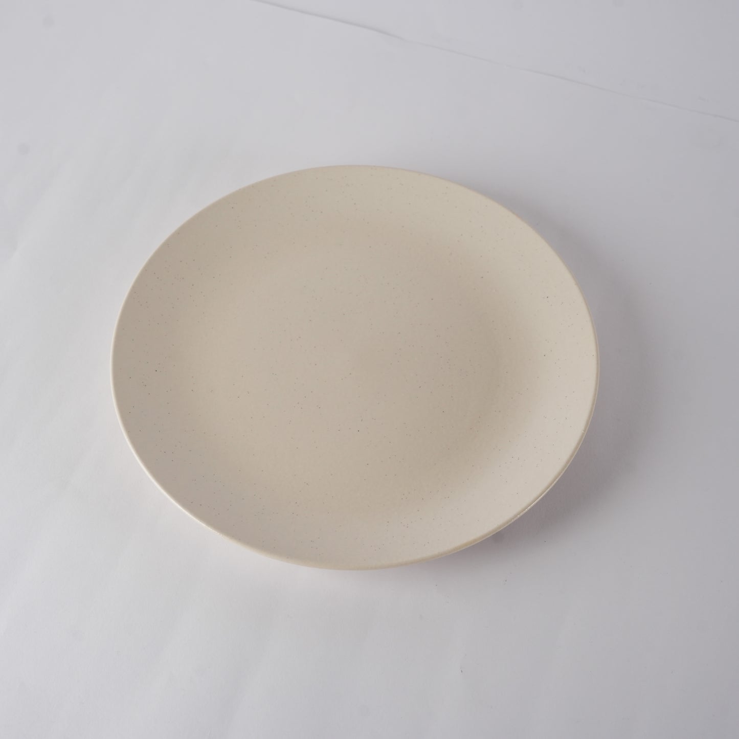 Caffeine Ceramic Handmade White Marble Matte Dinner Plates ( 10 inch Set of 2 ) - Caffeine Premium Stoneware